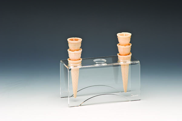 ZCP 606 — AkRİLİK DONDURMA SERVİS STANDI 20,5 x 8,5 x H: 10 cm