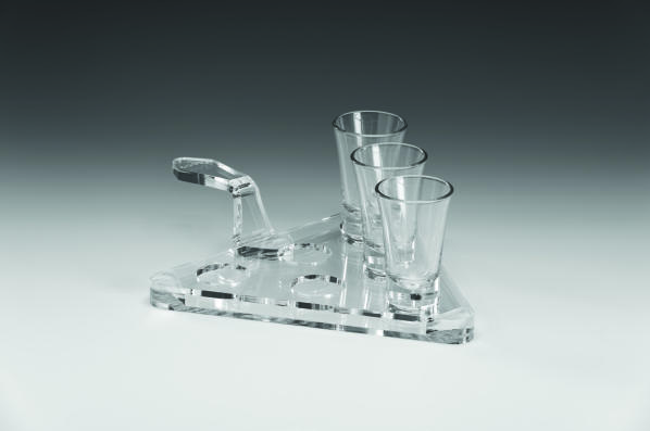 ZCP 874 — AKRİLİK SHOT SERVİSİ / 6’LI  - 22 x 22 cm