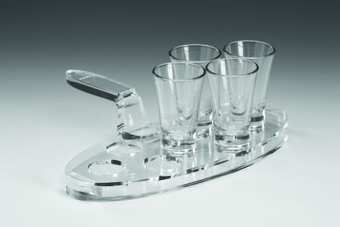 ZCP 875 — AKRİLİK SHOT SERVİSİ / 7’Lİ - 11,5 x 26 cm