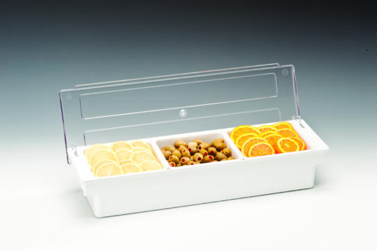 ZCP 303 - 2 — POLYCARBONAT KAPAKLI BAR KONTEYNER - 50 x 16 x H: 9,5 cm