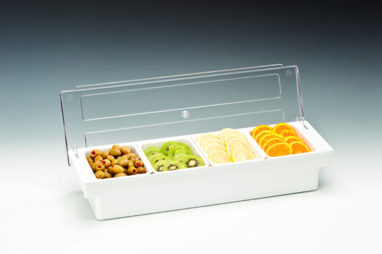 ZCP 304 - 2 — POLYCARBONAT KAPAKLI BAR KONTEYNER - 50 x 16 x H: 9,5 cm