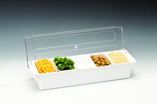 ZCP 305 - 2 — POLYCARBONAT KAPAKLI BAR KONTEYNER - 50 x 16 x H: 9,5 cm