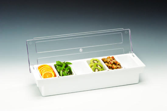 ZCP 306 - 2 — POLYCARBONAT KAPAKLI BAR KONTEYNER - 50 x 16 x H: 9,5 cm