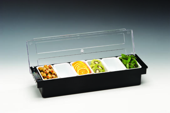 ZCP 306 - 3 — POLYCARBONAT KAPAKLI BAR KONTEYNER - 50 x 16 x H: 9,5 cm