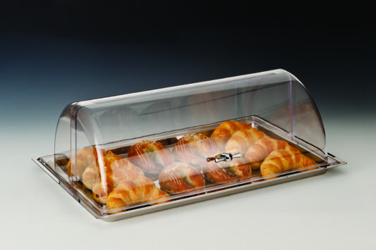 ZCP 271 — POLYCARBONAT ROLLTOP KAPAKLI MUHAFAZA KABI / KÜÇÜK  18/10 44 x 29 x H: 17 cm