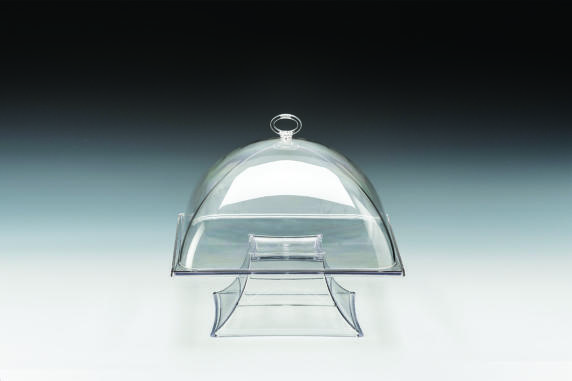 ZCP 636 (ŞEFFAF - SİYAH - BEYAZ) — KOMPLE POLYCARBONAT FANUS - 29 x 29 H: 24 cm