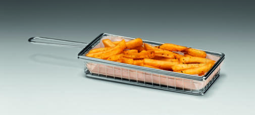 A - 1650 — PATATES SERVİS STANDI  10,5 x 21,5 x H: 4 cm