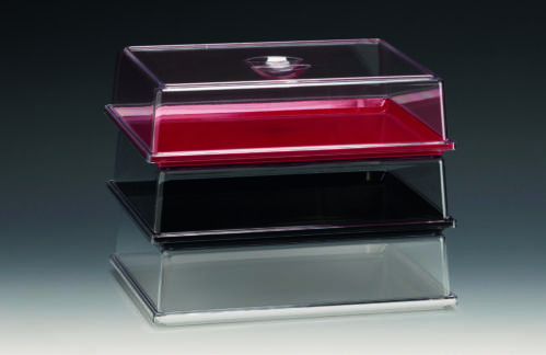 ZCP 781 — MELAMİN ALTLI POLYCARBONAT KAPAKLI MUHAFAZA KABI 25 x 35 x H: 10 cm