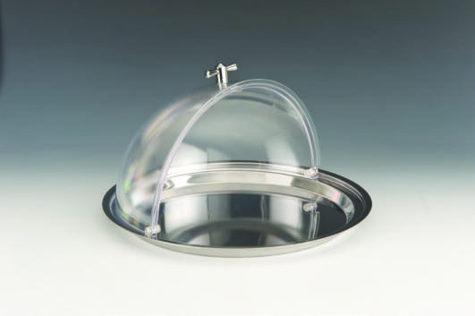 ZCP 404 — POLYCARBONAT ROLLTOP KAPAKLI FANUS / KÜÇÜK 18/10 Ø 32,5 cm 124