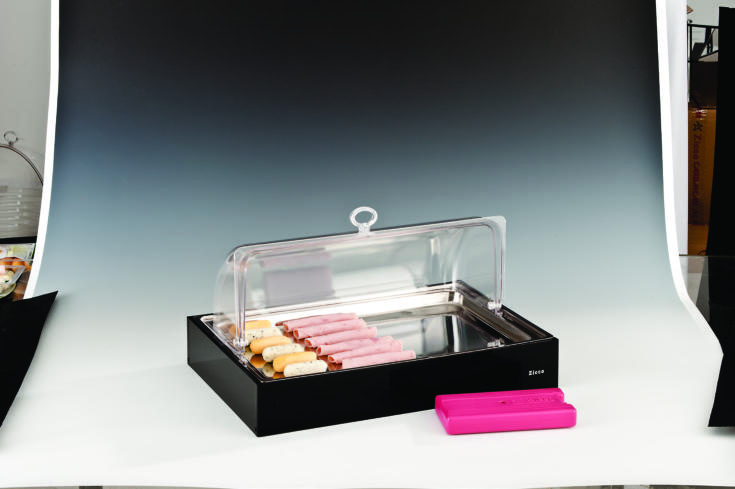 ZCP 292 — POLYCARBONAT ROLLTOP KAPAKLI SOĞUTUCULU TEŞHİR / KÜÇÜK 45 x 30 cm