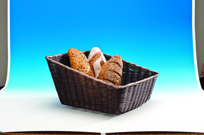 JQ 8021 - B (K) — PLASTİK SEPET 46 x 40 x H: 25 - H: 13 cm