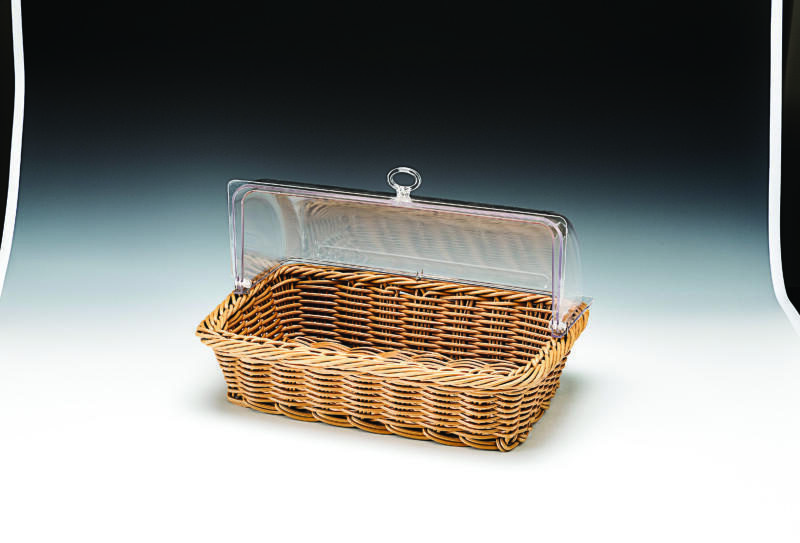 ZCP 662 — POLYCARBONAT ROLLTOP KAPAKLI SEPET 44 x 29 x H: 11cm