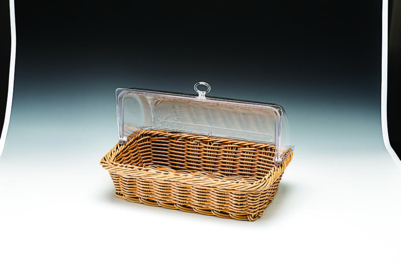 ZCP 662 — POLYCARBONAT ROLLTOP KAPAKLI SEPET 44 x 29 x H: 11cm
