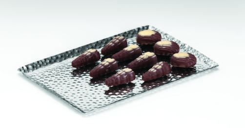 CPY - 1 — ÇELİK ÇİKOLATA TEŞHİR TEPSİ 15 x 23 cm