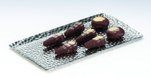 CPY - 2 — ÇELİK ÇİKOLATA TEŞHİR TEPSİ 11 x 25 cm