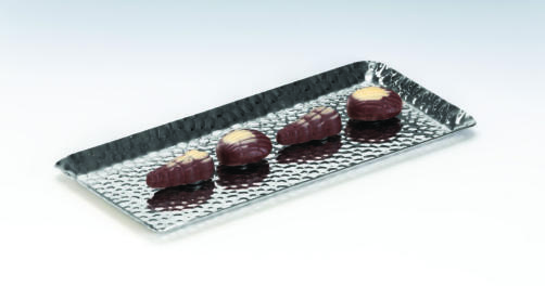 CPY - 3 — ÇELİK ÇİKOLATA TEŞHİR TEPSİ 9,5 x 19,5 cm
