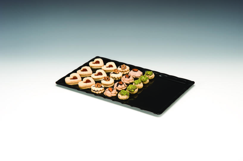 ZCP 229 / 3 — POLYCARBONAT ÇİKOLATA TEŞHİR TEPSİ 25 x 40 cm