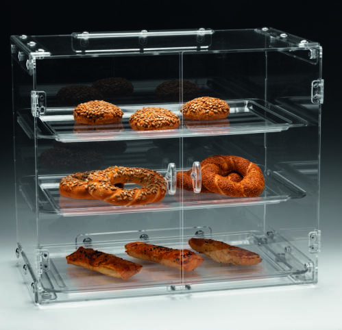 ZCP 429 — POLYCARBONAT TEPSİLİ TEŞHİR STANDI 57 x 38 x H: 50 cm 40