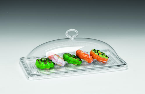 ZCP 830 — AKRİLİK KAPAKLI POLYCARBONAT TEPSİLİ MUHAFAZA KABI 17,5 x 32,5 x H: 11 cm
