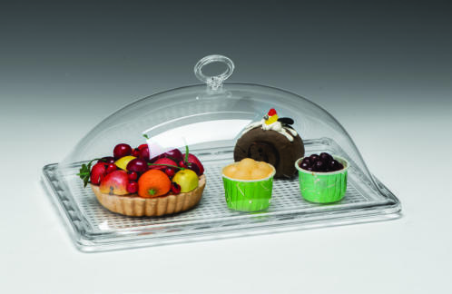 ZCP 831 — AKRİLİK KAPAKLI POLYCARBONAT TEPSİLİ MUHAFAZA KABI 22,5 x 32,5 x H: 11 cm