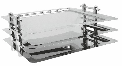 ZCP 079 — ÇELİK TEŞHİR TEPSİSİ  18/10 46 x 46 cm (304 KALİTE)