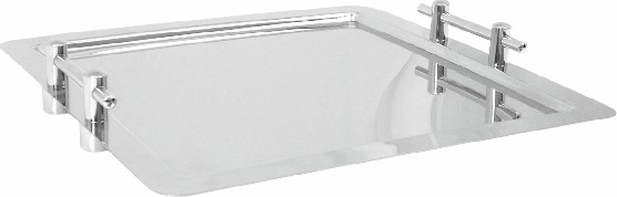 ZCP 079 — ÇELİK TEŞHİR TEPSİSİ  18/10 46 x 46 cm (304 KALİTE) - Görsel 2