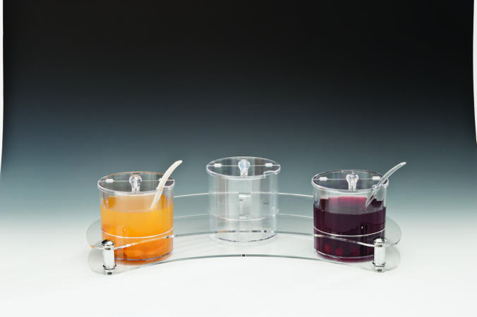 ZCP 209 — POLYCARBONAT SOSLUK REÇELLİK STANDI / 1.5 LİTRE 37 x 60 x H: 15 cm