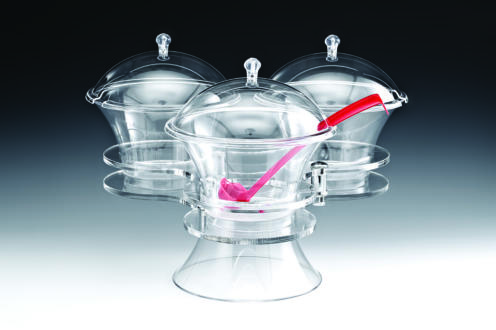 ZCP 478 — POLYCARBONAT SOSLUK REÇELLİK STANDI / DÖNER 49 x 36 cm