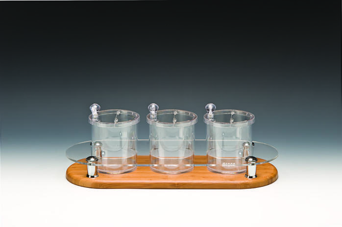 ZCP 576 — POLYCARBONAT SOSLUK REÇELLİK, BAHARATLIK STANDI / 0,75 LİTRE 48 x 19 x H: 17 cm