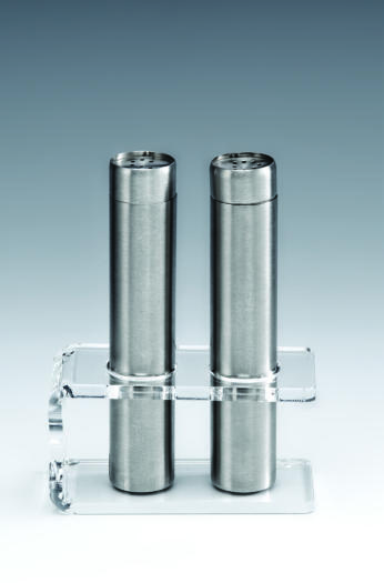 ZKC 2700 - T — AKRİLİK STANDLI TUZLUK - BİBERLİK TAKIMI H: 12 cm