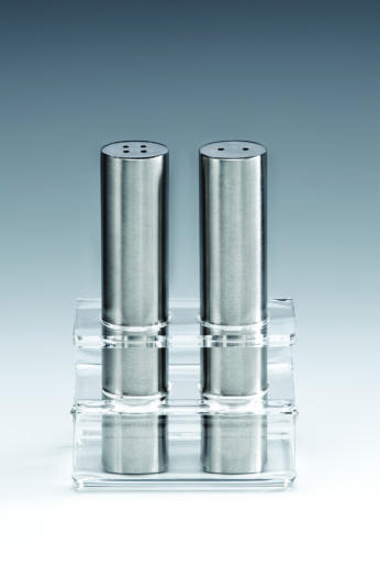 ZKC 7000 - T — AKRİLİK STANDLI TUZLUK - BİBERLİK TAKIMI H: 13 cm