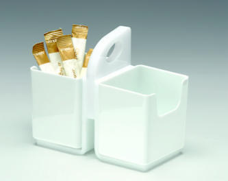 ZCP 685 - 2 — POLYCARBONAT ÇUBUK POŞET ŞEKERLİK 13 x 7 x H: 11,5 cm