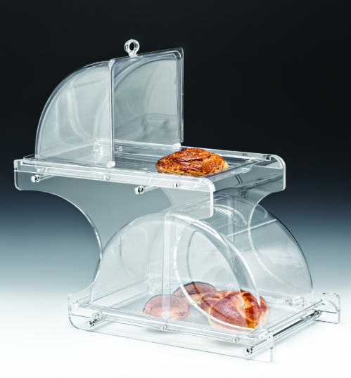 ZCP 454 — TEŞHİR STANDI (AKRİLİK STANDLI KOMPLE PC MUHAFAZA KAPLI) 31 x 66 x H: 59 cm