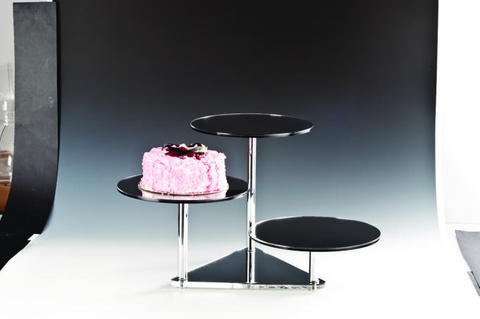 ZCP 083 - Y — AYNALI TEŞHİR STANDI Ø 29 X H: 11, 23, 35 cm