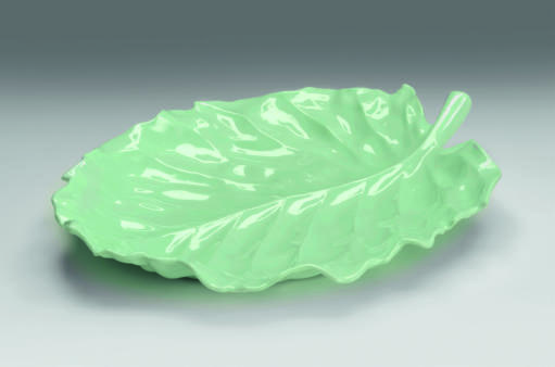 K 2800 — YAPRAK MODEL MELAMİN TEŞHİR / BÜYÜK - 43 x 34 cm - Görsel 2