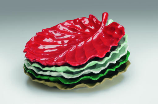 K 2700 — YAPRAK MODEL MELAMİN TEŞHİR / KÜÇÜK - 31 x 24 cm - Görsel 2