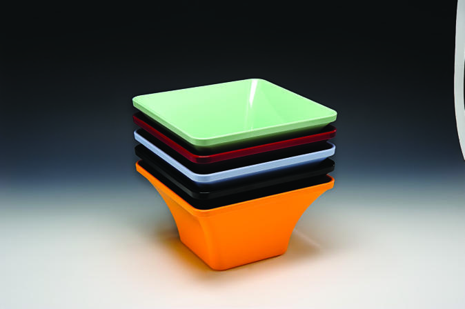 K 1407 — MELAMİN TEŞHİR - 27 x 27 x H: 14,5 cm
