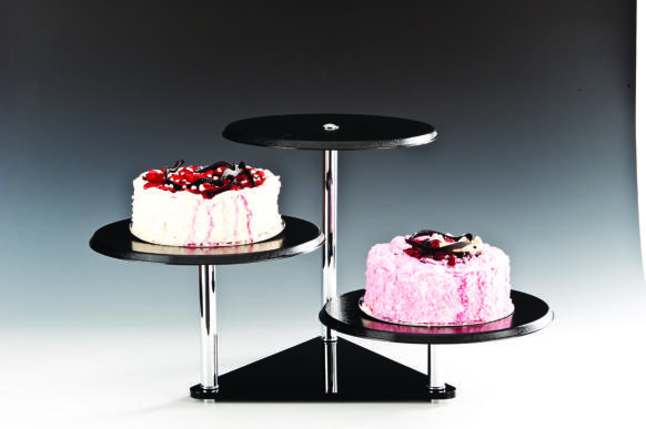 ZCP 045/P (3) — POLYCARBONAT TEŞHİR STANDI Ø 30 x H: 15, 25, 35 cm
