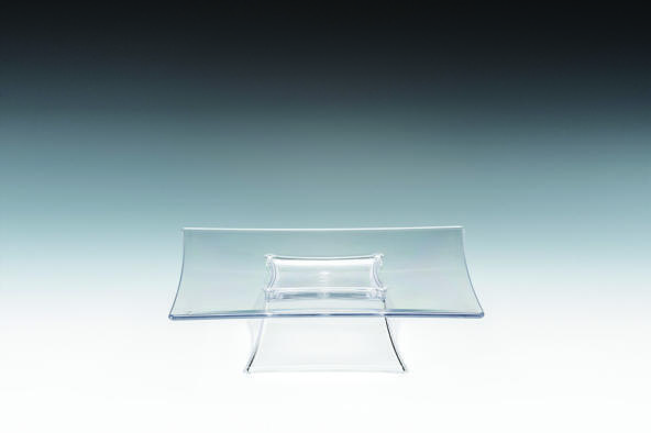 ZCP 627 - 1 — POLYCARBONAT TEŞHİR STANDI 25 x 25 x H: 7 cm