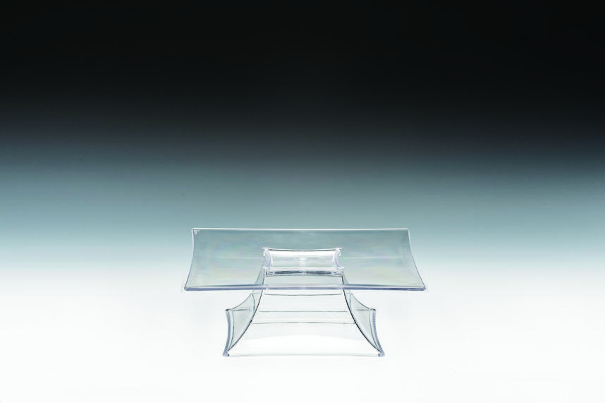 ZCP 628 - 1 — POLYCARBONAT TEŞHİR STANDI 30 x 30 x H: 10,5 cm