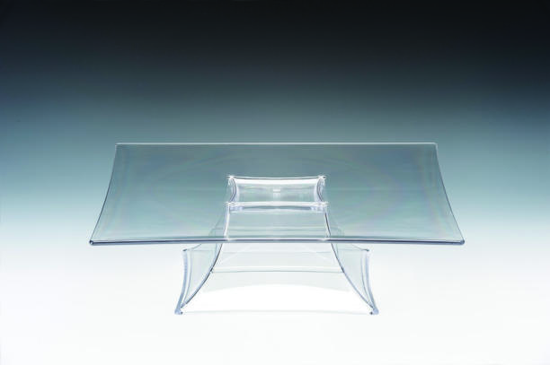 ZCP 629 - 1 — POLYCARBONAT TEŞHİR STANDI 35 x 35 x H: 10,5 cm