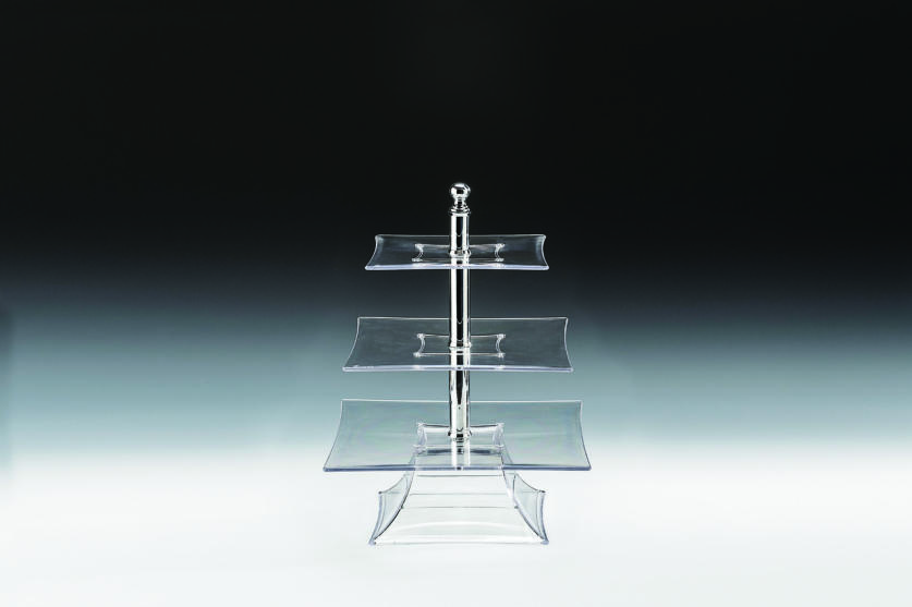 ZCP 632 - 1 — POLYCARBONAT TEŞHİR STANDI  H: 39 cm (20 x 25 x 30 cm)