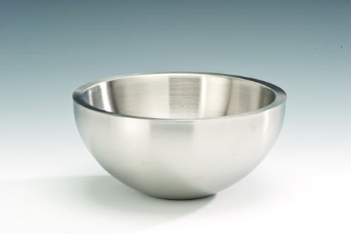 ZKC 581 — ÇELİK KASE - ÇİFT CİDARLI - Ø 24 x H: 11 cm