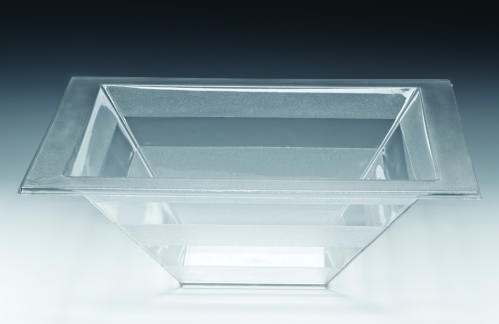 ZCP 471 - 1 — POLYCARBONAT TEŞHİR KASE 44,5 x 44,5 x H: 15,5 cm