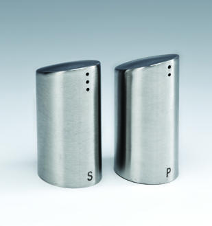 ZKC 123 — ÇELİK TUZLUK - BİBERLİK H: 8 cm