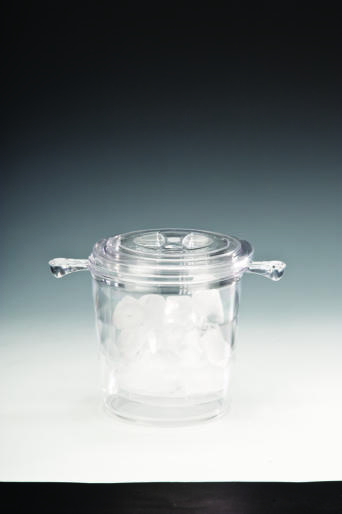 ZCP 338 / 1 — POLYCARBONAT BUZ KOVASI / ÇİFT CİDARLI Ø 15 x H: 15 cm