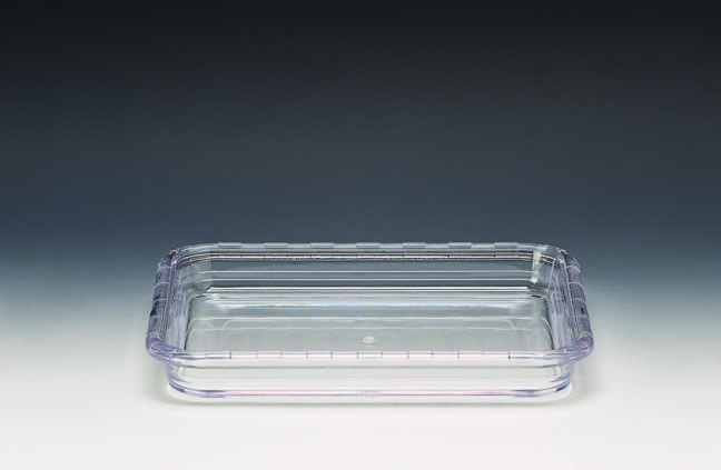 ZCP 557 / 1 — POLYCARBONAT MEZE KABI 32,5 x 26,5 x H: 4,5 cm