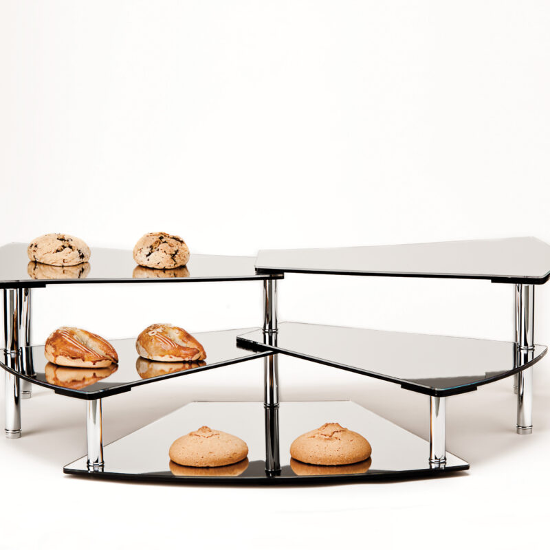 ZCP 217-5 — AYNALI TEŞHİR STANDI / PAPYON - DISPLAY STAND WITH MIRROR/ BOW TIE 84 X 45,5 X H:24 cm