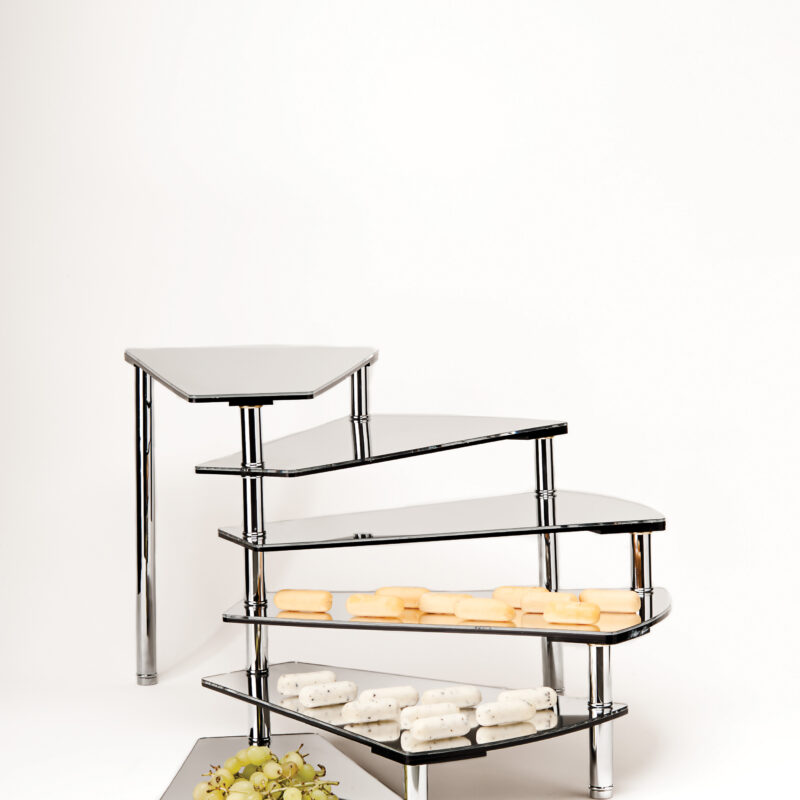 ZCP 217-6 — AYNALI TEŞHİR STANDI / KAPTAN MERDİVEN - DISPLAY STAND WITH MIRROR/ CAPTAIN STAIRS H:37,5 cm