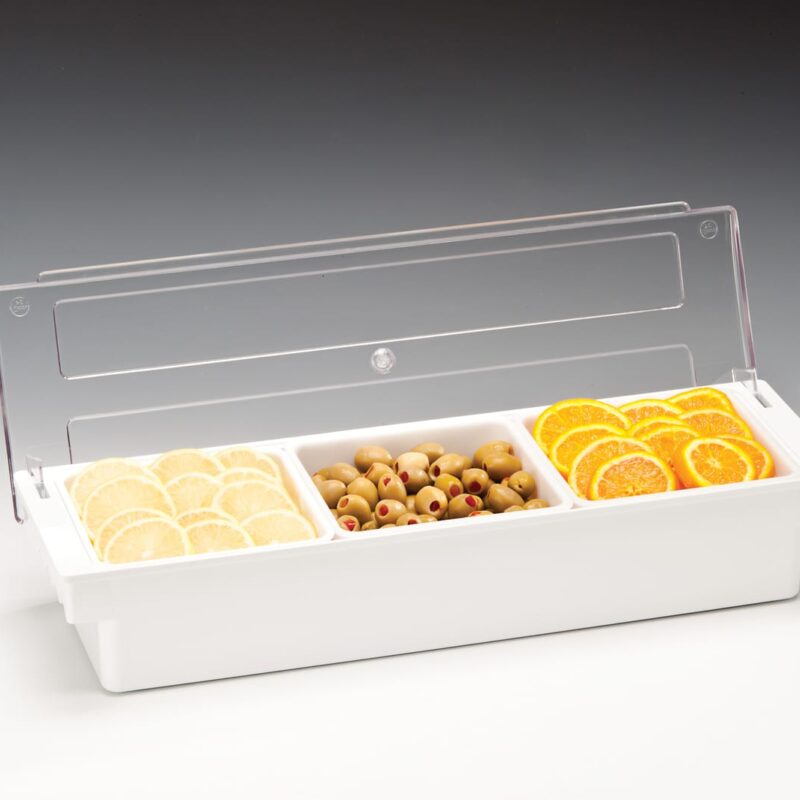 ZCP 303 — POLYCARBONAT KAPAKLI BAR KONTEYNER-50 x 16 x H:9,5 cm